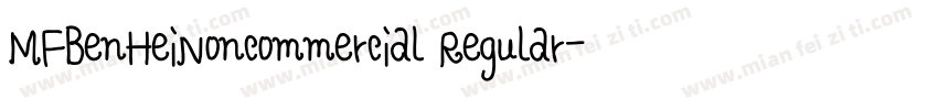 MFBenHeiNoncommercial Regular字体转换